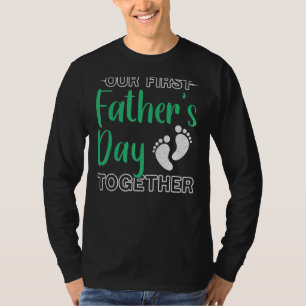 Mens unser erster Vater S Day Papa Kind Vater T-Shirt