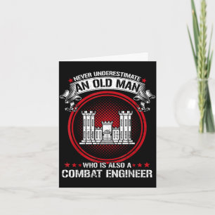 Mens unterschätzen alten Mann ist ein Kampfingenie Karte