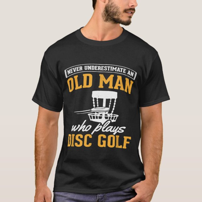Mens unterschätzt den Golfflug alter Menschenart n T-Shirt (Vorderseite)