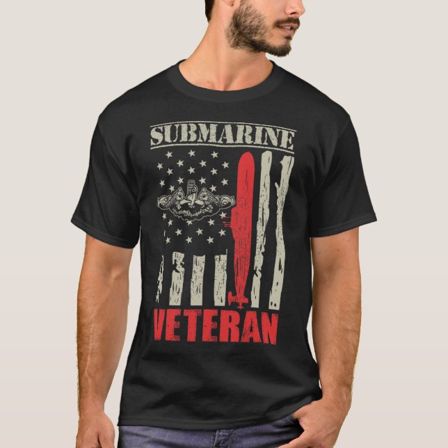 Mens US Militär-U-Boot-Geschenk für ein Veteran-Su T-Shirt (Vorderseite)
