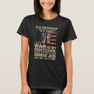 Mens US Veteran Peace ist nicht mein Beruf, ihr. T-Shirt