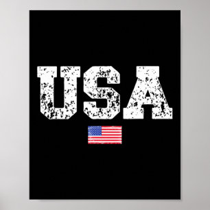 Mens USA Flag 4. Juli Amerika Tag von Independe Poster