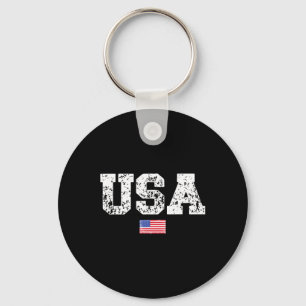 Mens USA Flag 4. Juli Amerika Tag von Independe Schlüsselanhänger