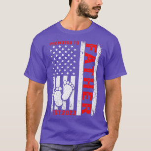 Mens USA Flag zum Vater Est 2023 Männer Fami geför T-Shirt