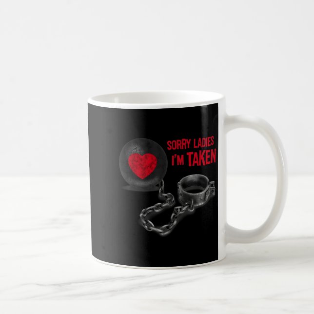 Mens Valentine's Day - Ball And Chain  Kaffeetasse (Rechts)