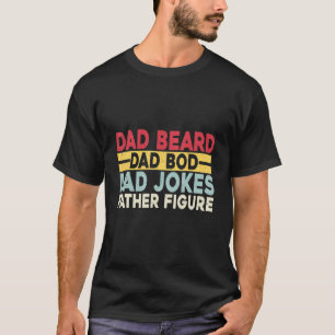 Mens Vater Beard Vater Bod Vater Jokes Vater Abbil T-Shirt