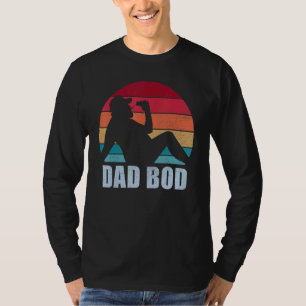 Mens Vater Bod Drink Team Retro Sunset Vintage Fa. T-Shirt