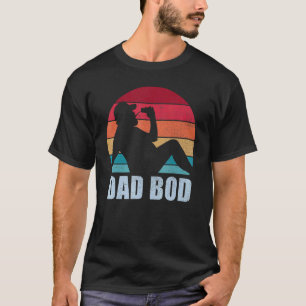 Mens Vater Bod Drink Team Retro Sunset Vintage Fa. T-Shirt