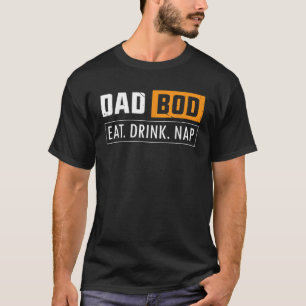 Mens Vater Bod Eat Drink Nickerchen Spaß Funny Bee T-Shirt