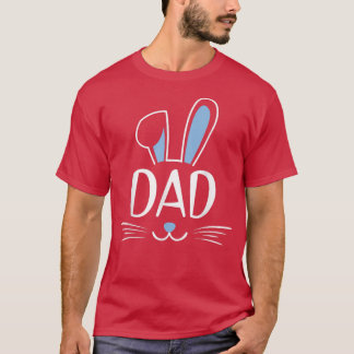 Mens Vater Bunny Rabbit Face Familiengruppe Ostern T-Shirt