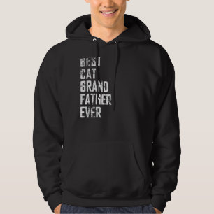 Mens Vater Day Vintag Beste Katze Großvater Eve Hoodie