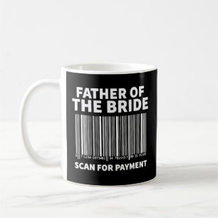 Mens Vater der Braut sucht nach Hochzeit Kaffeetasse