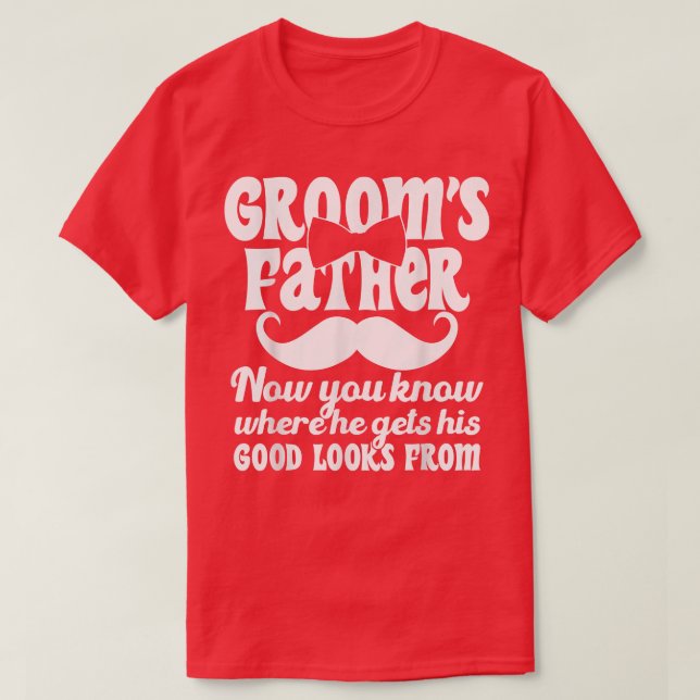 Mens Vater der Groom Hochzeitskostüme Grooms Fa T-Shirt (Design vorne)