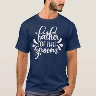 Mens Vater der Groom Matching Wedding und Bach T-Shirt