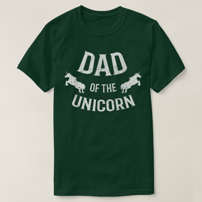 Mens Vater des einhorngleichen Vaters Kinderfunn T-Shirt (Design vorne)