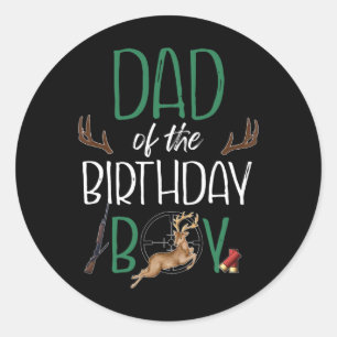 Mens Vater des Geburtstagskinder Big One Birthday  Runder Aufkleber