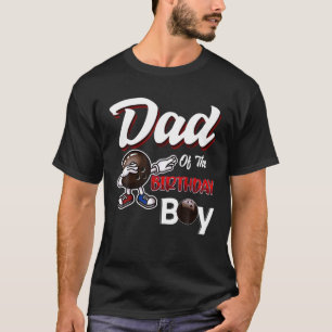 Mens Vater des Geburtstagskinder, der Bowling-Ball T-Shirt