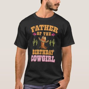 Mens Vater des Geburtstagskuhmädchens Western hiel T-Shirt