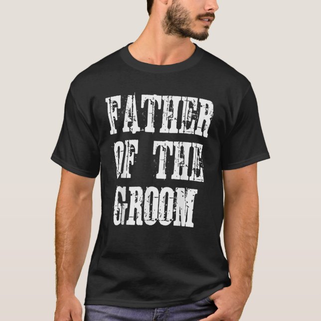 Mens Vater des Grooms T-Shirt (Vorderseite)