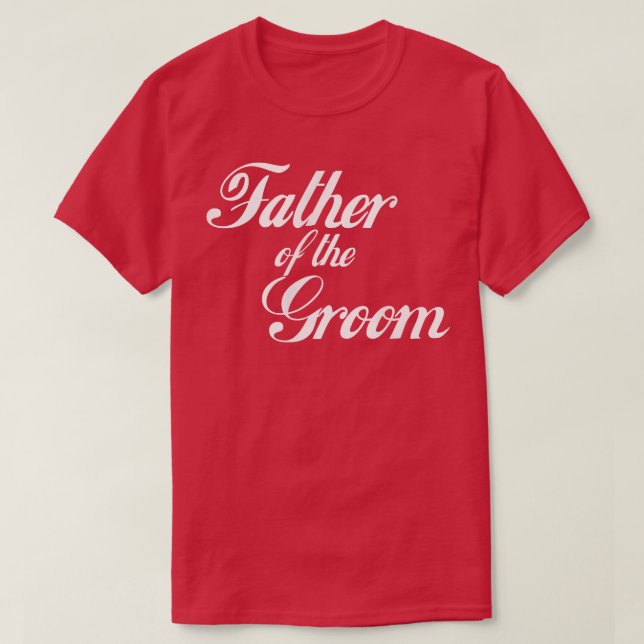 Mens Vater des Grooms T-Shirt (Design vorne)
