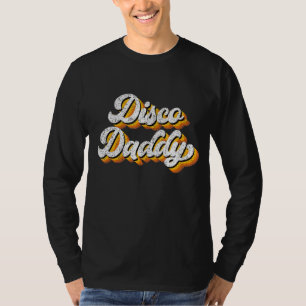 Mens Vater Disco Daddy Retro Matching 60er 70er Pa T-Shirt