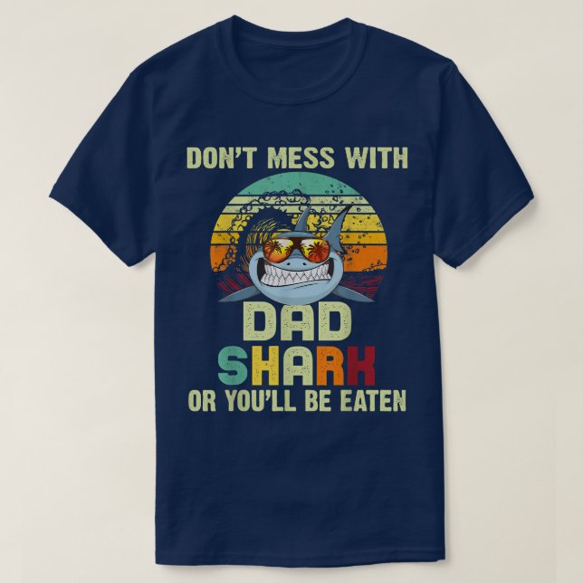 Mens Vater Geschenk von Tochter Dont Chaos mit Vat T-Shirt (Design vorne)