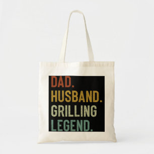 Mens Vater GRILLEN Funny Grilling Legend Vathday Tragetasche