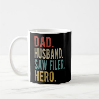 Mens Vater Husband Saw Filer Hero Kaffeetasse