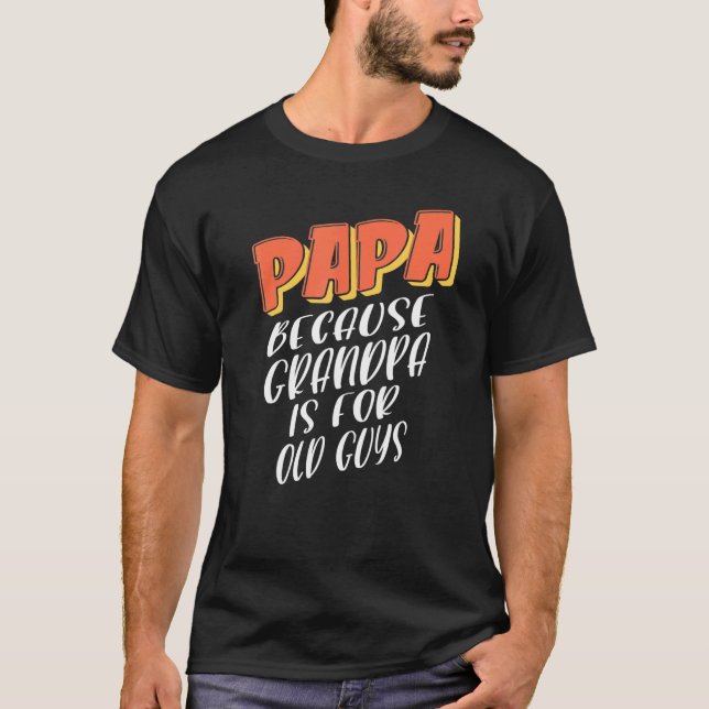 Mens Vater Idea for Proud Vaters Stepfathers Pappy T-Shirt (Vorderseite)