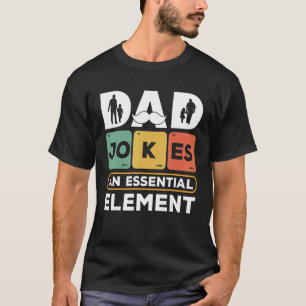 Mens Vater jokckt ein wesentliches Element Vintage T-Shirt