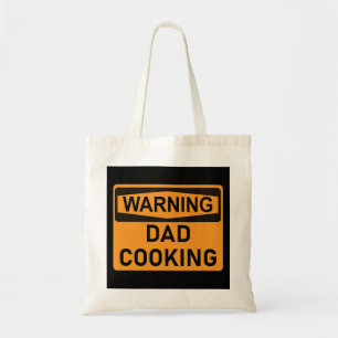 Mens Vater Kochen Witzige Warnungen GRILLEN Grille Tragetasche