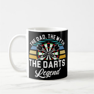 Mens Vater Myth Darts Legend Vater Dart Player Kaffeetasse
