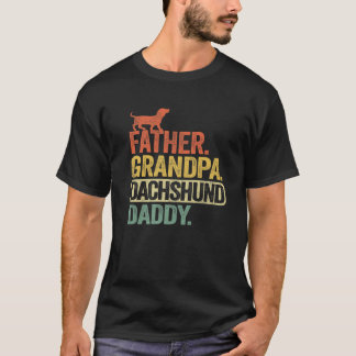Mens Vater Opa Dackel Daddy Dackel Dog Funn T-Shirt