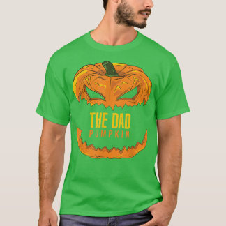 Mens Vater Pumpkin Matching Family Group Halloween T-Shirt