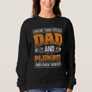Mens Vater Rock Beide Pipepassklebedecker Sweatshirt