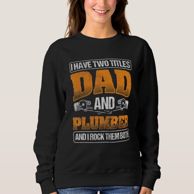 Mens Vater Rock Beide Pipepassklebedecker Sweatshirt (Vorderseite)