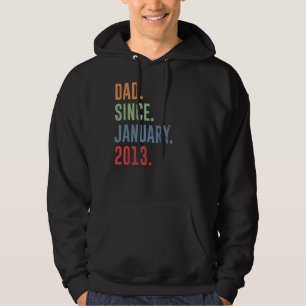 Mens Vater Seit Januar 2013 Hoodie