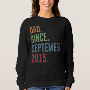 Mens Vater Seit September 2015 Sweatshirt