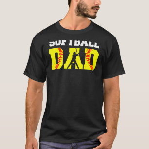 Mens Vater Softball Apparel Yellow Softball Vater T-Shirt