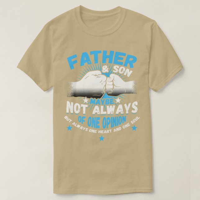 Mens Vater & Son vielleicht nicht immer zustimmen, T-Shirt (Design vorne)