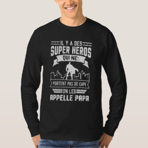Mens Vater Super Heroes Spaß Vintager Vater's Day T-Shirt