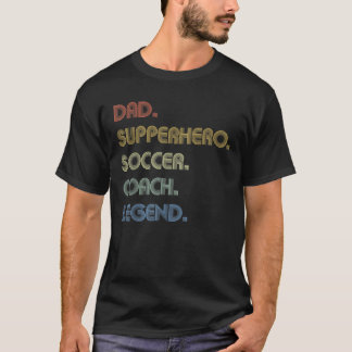 Mens Vater Superherd Fußball Bussen Legend Funny T-Shirt