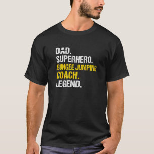 Mens Vater Superhero Bungee Jumping Coach Premium T-Shirt