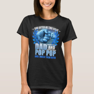 Mens Väter Tag Gott Ed mir zwei Titel Vater und Po T-Shirt