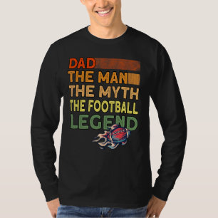 Mens Vater The Football Legend Vater American Foot T-Shirt