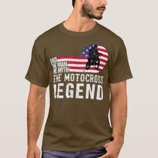 Mens Vater The Man The Myth Motocross Gift Liebhab T-Shirt