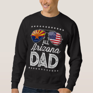 Mens Vater Vatertag Arizona 4. Juli Usa Fla Sweatshirt