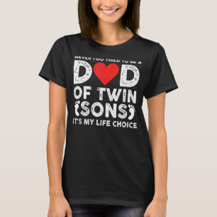 Mens Vater von Zwillingssonnen Es ist meine Lebens T-Shirt