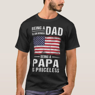 Mens Vater zu sein ist eine Ehre Papa zu sein ist  T-Shirt