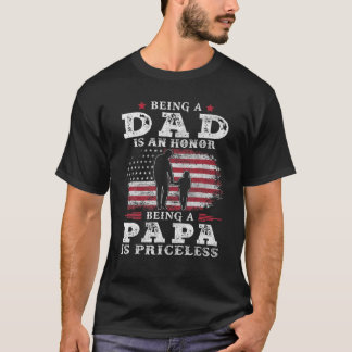 Mens Vater zu sein ist eine Ehre Papa zu sein ist T-Shirt